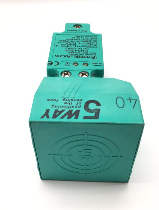 PEPPERL + FUCHS PEPPERL & FUCHS NJ40U2W NJ40+U2+W INTERRUPTOR DE PROXIMIDAD CON CABEZAL DE DETECCIÓN DE 5 VÍAS