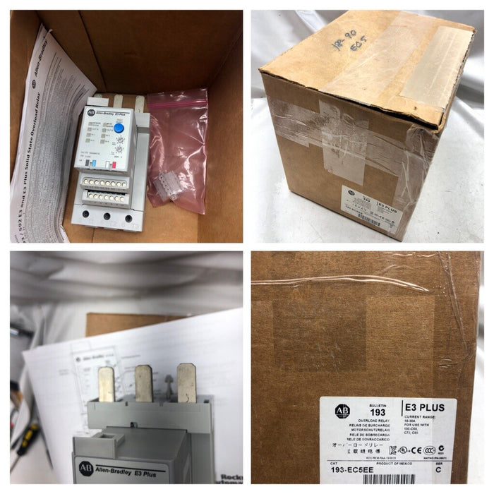 ALLEN BRADLEY NUEVO 193-EC5EE SER C E3 PLUS RELÉ DE SOBRECARGA DISPOSITIVO DE ESTADO SÓLIDO