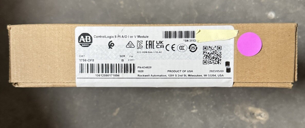 1756-OF8 BAHARU ALLEN BRADLEY Controllogix 8PT ANALOG KELUAR 1756-0F8 634828