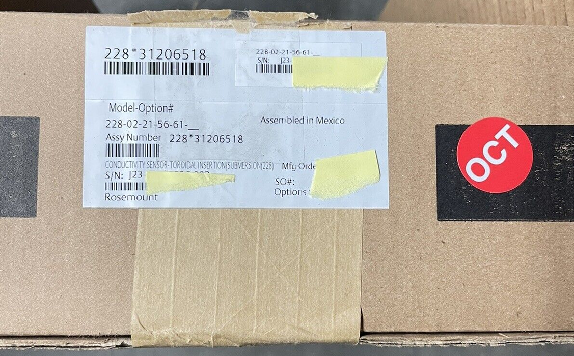 BAHARU 2023 ROSEMOUNT ANALYTICAL 228-02-21-56-61 TOROIDAL KONDUKTIVITI PROB 228