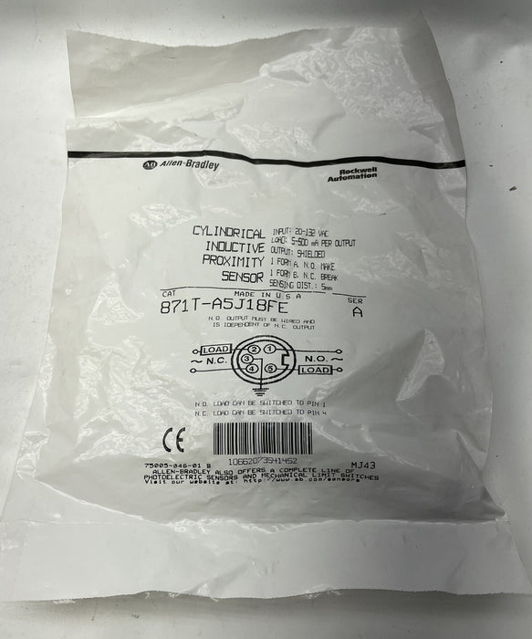 KILANG BAHARU TERSELESAI ALLEN BRADLEY 871T-A5J18FE SIRI A INDUKTIF PROX SENSOR