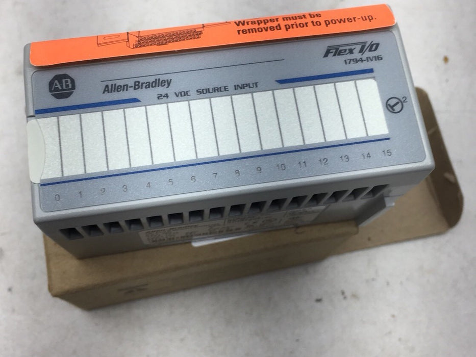 BAHARU ALLEN-BRADLEY 1794-IV16 FLEX I/O 24 VDC SOURCE INPUT MODULE NIB