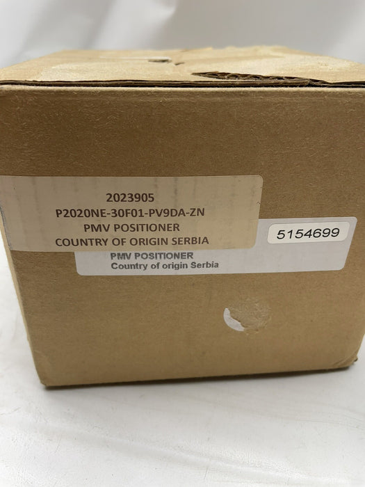 BAHARU PMV P-2020 ELECTRO-PNEUMATIC DOUBLE ACTING VALVE POS P2020NE-30F01-PV9DA-ZN