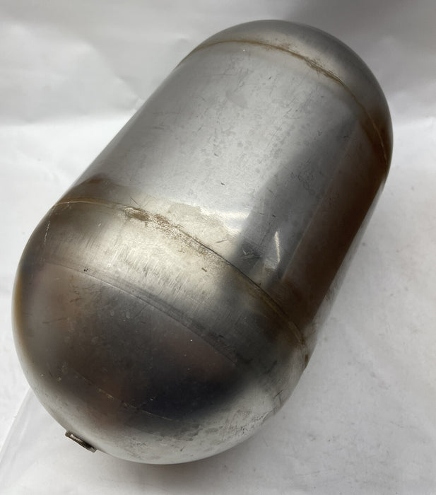 NUEVO FLOTADOR DE ACERO INOXIDABLE DE FORMA OVALADA DE 12" X 7" CON ORIFICIO PARA VARILLA DE 1/2"