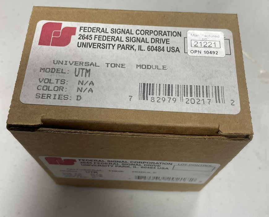 NUEVO MÓDULO DE TONO UNIVERSAL UTM SELLADO DE FEDERAL SIGNAL UTM SERIE D 1N894