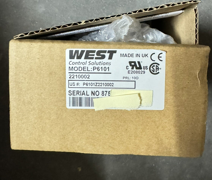 P6101 WEST 6101 2210002 CONTROLADOR RTD ENTRADA RELÉ SALIDA NIB P6101Z2210002 PID