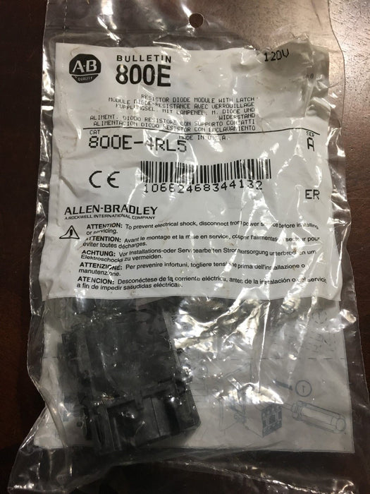 Módulo de alimentación con botón pulsador ALLEN BRADLEY 800E-4RL5