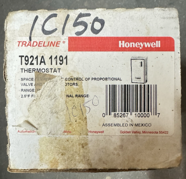 T921A 1191 NEW UNUSED HONEYWELL THERMOSTAT PROP VALVE DAMPER CONTROL TRADELINE