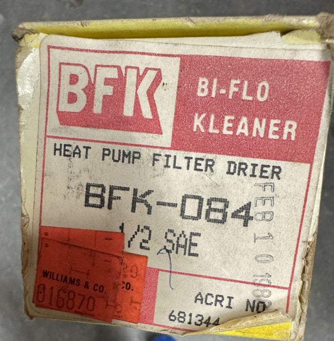ALCO BFK-084  BFK084 1/2" SAE CONNECTIONS NEW FILTER DRIER HVAC HEAT PUMP BI-FLO