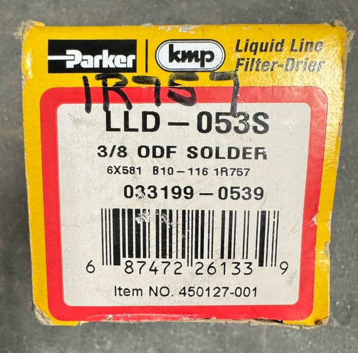 Parker 3/8" Inch ODF Solder LLD-053S Liquid Line Filter-Drier  HVAC 033199-0539
