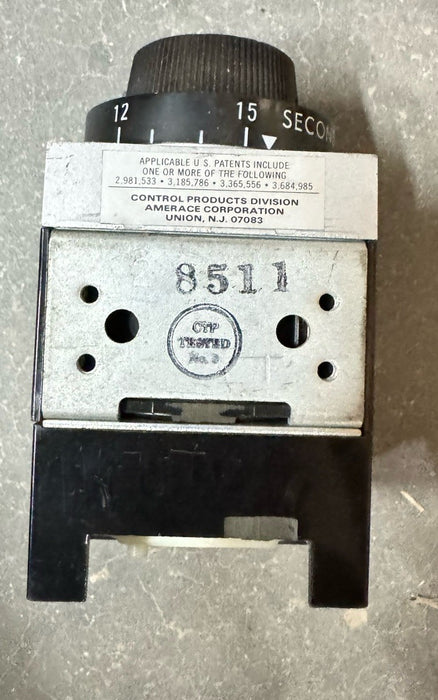 RELÉ DE TEMPORIZACIÓN AGASTAT 7022AC NUEVO SIN USAR TEMPORIZADOR DE 1,5 A 15 SEGUNDOS