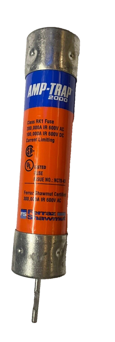 Cantidad 1 Amp-trap 2000 Elemento de dial Retardo de tiempo 100 A 600 V CA/CC A6D100R SMART SPOT