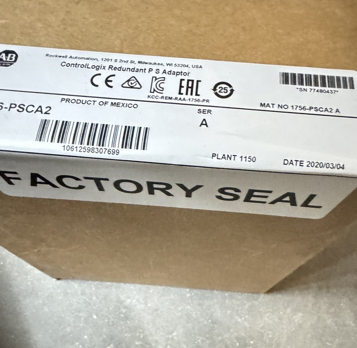 1756-PSCA2 Baharu Allen-Bradley 1756 PSCA2 Pemproses Pengawal PLC 1756PSCA2 AS