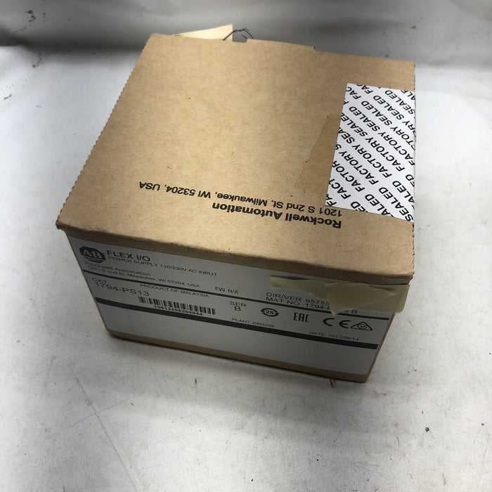 NUEVA FUENTE DE ALIMENTACIÓN ALLEN BRADLEY 1794PS13 FLEX I/O 120/230 VCA SELLADA 1794-PS13 FS