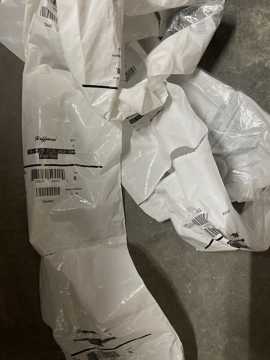 NUEVO SELLO DE ORIFICIO DE CONDUCTO DE ACERO INOXIDABLE HOFFMAN AS075SS DE 3/4" TAMAÑO COMERCIAL SELLADO