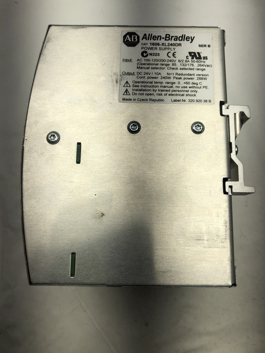 FUENTE DE ALIMENTACIÓN ALLEN-BRADLEY 1606-XL240DR DE 24 VCC VERSIÓN REDUNDANTE N+1
