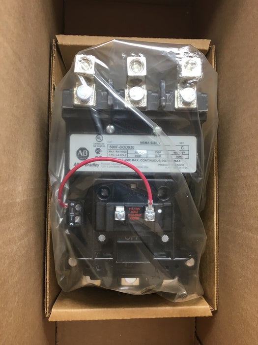 NUEVO ARRANCADOR/CONTACTOR DE MOTOR DOL MODULAR LÍNEA 500 500-DOD930 NEMA TAMAÑO 3 NIB