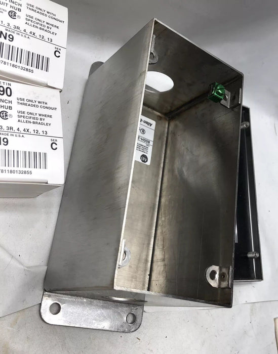 800H-2HZ4M NEW ALLEN-BRADLEY HEAVY DUTY PUSH BUTTON ENCLOSURE 2 HOLE TYPE SS