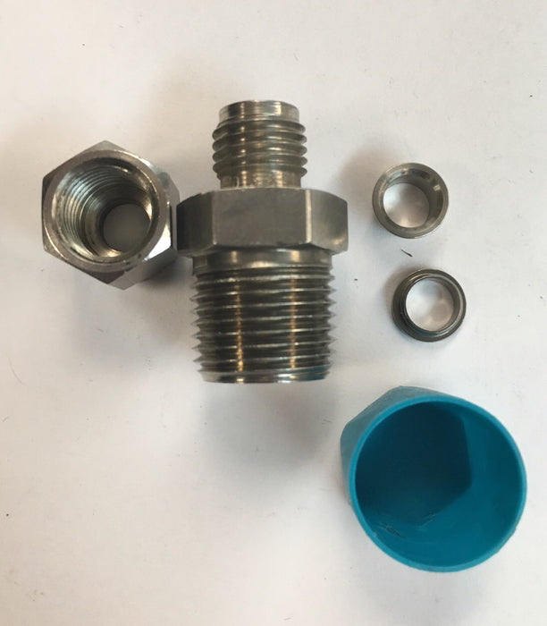 1-SS-400-1-6 Pemasangan Tiub Instrumen Swagelok 1/4" Tiub x 3/8" MNPT Paip QTY