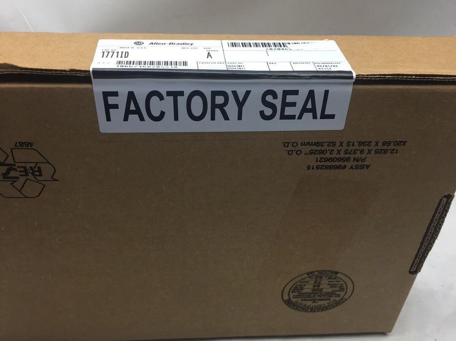ALLEN BRADLEY 1771ID 1771-ID 120 V CA/CC, 6 puntos de entrada digital, FS NSS, NUEVO, SELLADO
