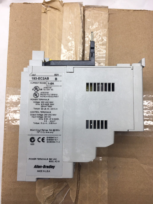 NUEVO RELÉ DE SOBRECARGA ALLEN BRADLEY E3 PLUS 193-EC2AB 193EC2AB NIB