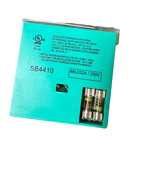 Barrera Zener Pepperl+Fuchs SB4410 N.º de pieza 545574 DOBLE CANAL