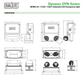 Luminaria LED DYN6 Dual-lite de 120/277 V CA y 6 vatios de Hubbell, luz de emergencia