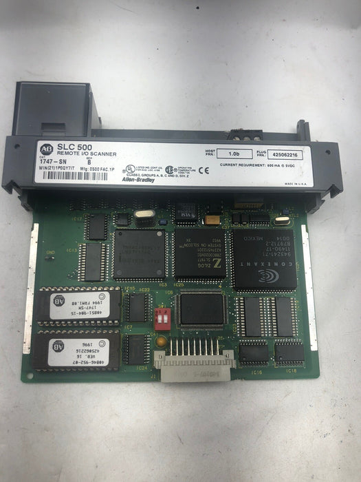 Módulo de escáner de E/S remotas Allen Bradley 1747-SN/B SLC 500 RIO