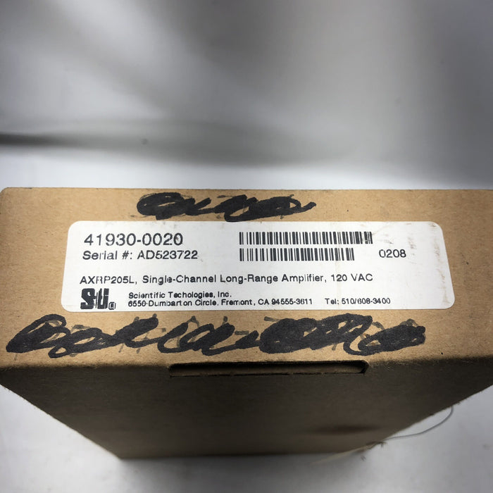 BAHARU STI AXRP205L SALURAN TUNGGAL Julat JAUH PENGUAT SCIENTIFIC TECHNOLOGIES INC
