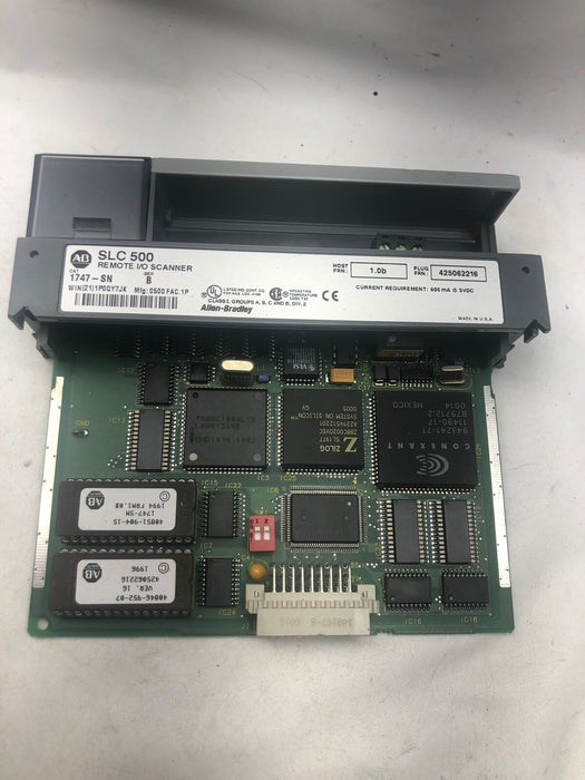Módulo de escáner de E/S remotas Allen Bradley 1747-SN/B SLC 500 RIO