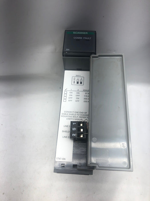 Módulo de escáner de E/S remotas Allen Bradley 1747-SN/B SLC 500 RIO