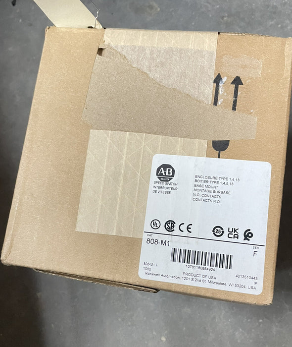 BAHARU SEALED 808-M1 Allen Bradley Style M Kelajuan Rendah / Suis Sifar 50-1000 RPM NO