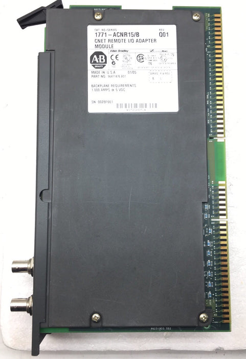 Adaptador de E/S Controlnet 1771-ACNR15 de ALLEN BRADLEY para sistemas PLC-5 1771-ACNR15 B