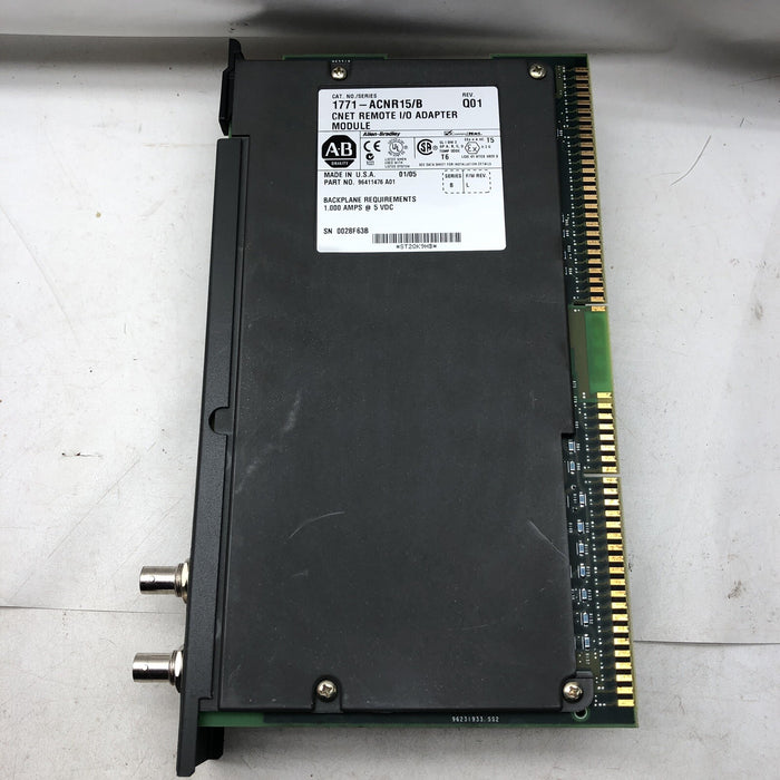 Adaptador de E/S Controlnet 1771-ACNR15 de ALLEN BRADLEY para sistemas PLC-5 1771-ACNR15 B