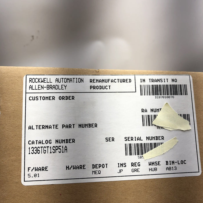 1336 REMAN ALLEN-BRADLEY 1336T-GT1-SP51A ADAPTADOR PLC TODOS LOS TAMAÑOS DE CHASIS FORCE VFD