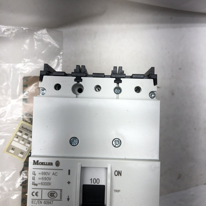 BARU MOELLER N1-100-NA 3-TIANG Acuan KES PUTUS SAMBUNGAN PEMUTUS LITAR 100A EATON