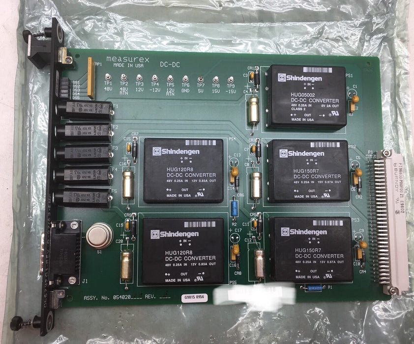 Placa de circuito impreso de fuente de alimentación CC-CC Honeywell MeasureX PN 05402000 REV E