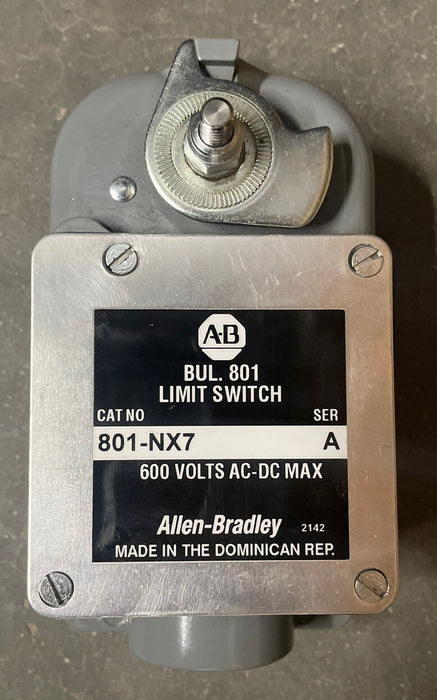 NUEVO interruptor de límite rápido 801-NX7 ALLEN BRADLEY