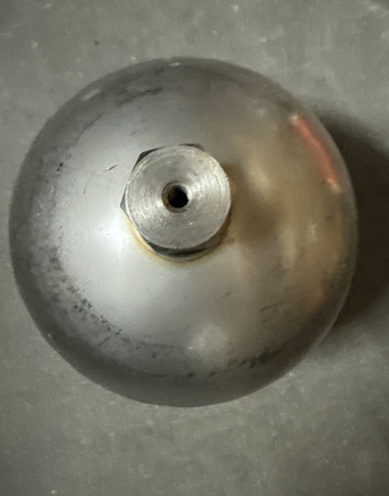 NUEVO FLOTADOR DE ACERO INOXIDABLE REDONDO DE 6" CON ORIFICIO PARA VARILLA ROSCADA DE 1/4"