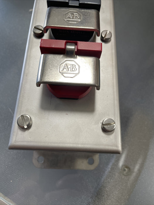 Hijau BARU 800H-2HAR4 ALLEN BRADLEY STAINLESS STEEL PUSH BUTTON STESEN NNB