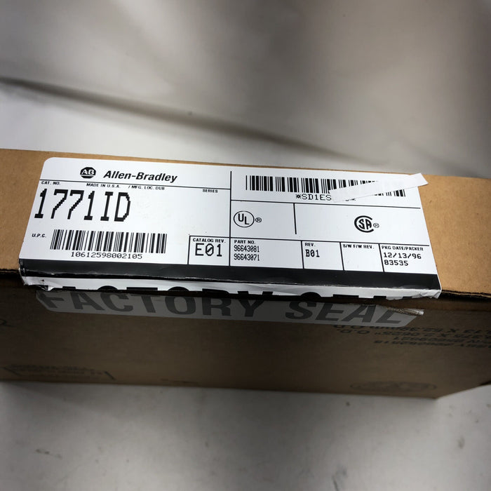 Baharu Allen-Bradley 1771-ID16 Modul Input Digital 120V Terpencil PLC-5 PLC5 PLC/5