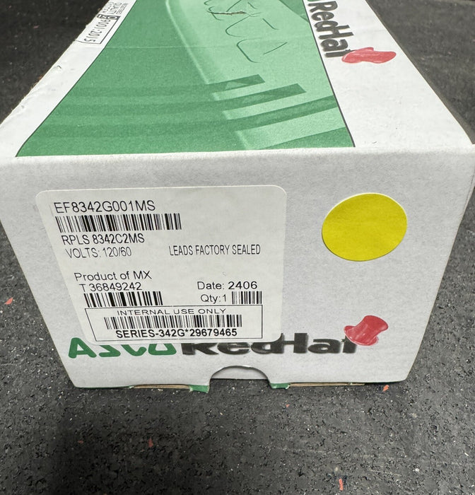 EF8342G001MS NUEVA VÁLVULA ASCO REDHAT DE 120 V, 1/4", 4 VÍAS, 2 SOLENOIDES CON OPERADOR MANUAL