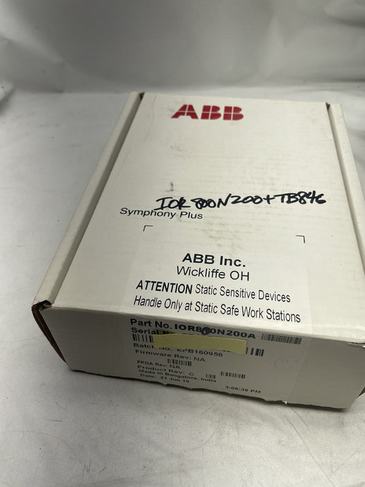 Base de montaje para puerta de enlace de E/S Harmony S800 IOR800 ABB PHBIOR8000N200 IOR800 DCS S+