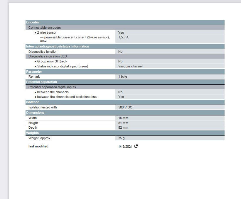 CAJA DE 5 NUEVO 2018 6ES7 131-4BD01-0AA0 SIEMENS SIMATIC ET 200S DIGITAL EN SELLADO