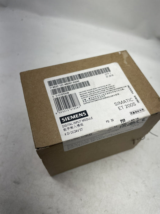 CAJA DE 5 NUEVO 2018 6ES7 131-4BD01-0AA0 SIEMENS SIMATIC ET 200S DIGITAL EN SELLADO