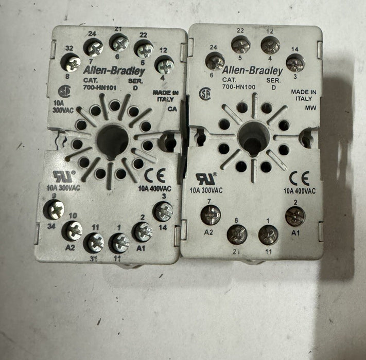 LOTE DE 2 ENCHUFES ALLEN BRADLEY 700-HN101 NUEVOS