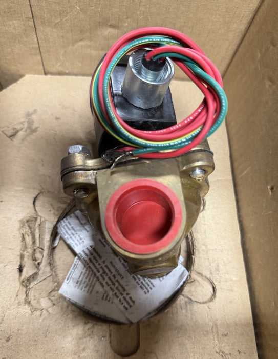 VÁLVULA SOLENOIDE A PRUEBA DE EXPLOSIONES EF8210G054 ASCO REDHAT 120 V 2 W 1" NC 27614-032-D
