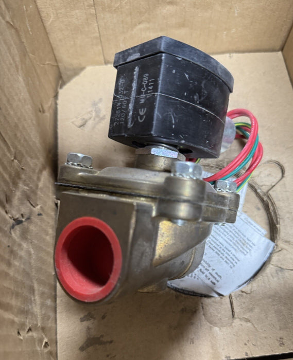 VÁLVULA SOLENOIDE A PRUEBA DE EXPLOSIONES EF8210G054 ASCO REDHAT 120 V 2 W 1" NC 27614-032-D