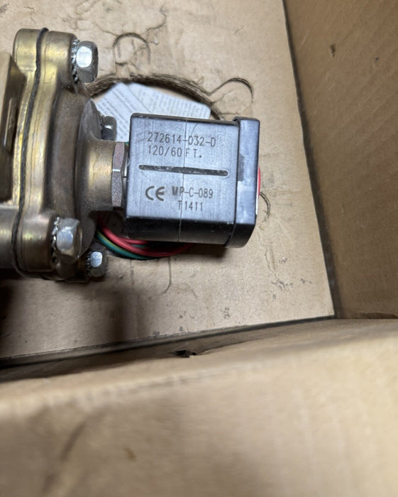 VÁLVULA SOLENOIDE A PRUEBA DE EXPLOSIONES EF8210G054 ASCO REDHAT 120 V 2 W 1" NC 27614-032-D