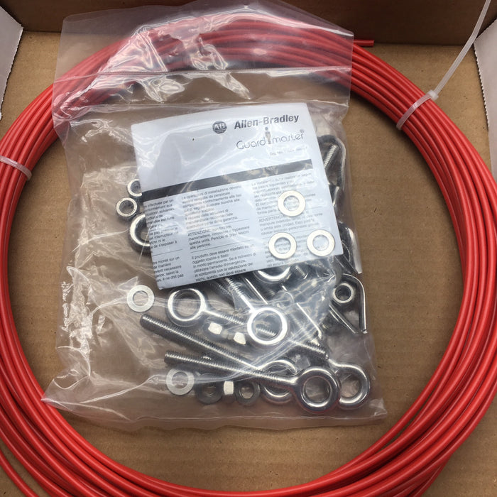 Cable Allen Bradley 440E-A13223 de 20 m y tensor de acero inoxidable para línea de vida